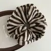 Goma para el pelo de estilo coreano con bloques de color a rayas y tacto de alta gama, nuevo accesorio versátil para el pelo de chica, coletero perezoso y simple
