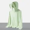 Ropa de Protección Solar de Verano de Seda de Hielo para Mujer y Hombre, Abrigo Ultradelgado Transpirable Holgado, Ropa de Protección Solar Transpirable, Anti-ultravioleta Humedad UPF50