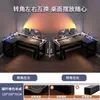 Escritorio de Gaming de Esquina Escritorio de Computadora Escritorio de Escritorio Hogar Doble Escritorio Estantería Mesa de Esquina para Dormitorio Escritorio de Oficina Mesa de Trabajo