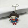 Chaveiro Pingente Boneca Fruta Pato Desenho Criativo Acessórios Estudante Escola Primária Cordão de Couro Chaveiro de Carro Pingente de Bolsa