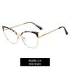 95286 Producto Nuevo Transfronterizo Europeo y Americano Espejo Plano Metálico Gafas de Moda para Mujer para Exportación con Protección contra Luz Azul Se Pueden Equipar con Lentes para Miopía