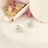 Brincos Super Fada Design Coração de Amor em Forma de Coração Super Brilhantes Full Diamond Brincos Longos com Franjas Brincos Simples de Coração de Pérola para Mulheres
