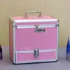 Caja de Joyas con Candado de Contraseña Gran Capacidad Estuche de Maquillaje Portátil Caja Multifuncional para Joyería de Mano Caja de Maquillaje Regalo de Princesa