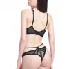 Bestseller transfronterizo: Conjunto de sujetador sexy y popular de encaje bordado fino estilo francés para mujer, diseñado para hacer que los pechos grandes parezcan más pequeños y prevenir la flacidez.