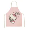 Delantal infantil HelloKitty, diseño de gato rosa, anti-manchas, delantal para adultos, venta directa de fábrica, baberos disponibles para venta al por mayor