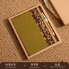 Cuaderno Patchwork de Posos de Café Ecológico Transfronterizo A5 Cuaderno de Negocios de Corcho Regalo Corporativo con Logo Personalizable