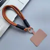 Cordón Corto para Teléfono Móvil Color Macarrón Junta para Teléfono Móvil Doble Extremo Anti-Pérdida Cuerda de Muñeca Unisex Tejida a Mano