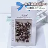 Accesorios de arte para uñas de oso de dibujos animados, oso de cabeza grande tridimensional suave y lindo, oso marrón de otoño e invierno, oso rosa femenino, decoraciones suaves esculpidas para arte de uñas