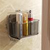Estante de almacenamiento de baño de acrílico, inodoro de baño, lavabo de pared sin agujeros, estante de almacenamiento de cosméticos de pared