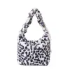 Bolso peludo de Otoño e Invierno, Bolso de mujer con estampado de leopardo retro, Bolso de hombro moderno callejero, Bolso cruzado de gran capacidad, Bolso de felpa, Versátil