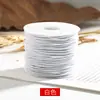 Hilo Elástico de Alta Gama para Bisutería, Hilo Plano Duradero y Resistente al Desgaste para Manualidades, Hilo Elástico de Cristal Transparente para Pulseras