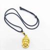 Colar Feminino Cabeça de Buda Dourada Pingente Grande Dia Buda Buda Pingente Masculino 24 Amarelo Puro Estátua de Buda Banhado a Ouro Para Sempre Seguro