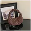 Bolso Dumpling Retro de Gamuza con Lunares Coreano para Mujer 2026 Nuevo Gran Capacidad para Viajes Diarios Bolso de Hombro Único para Debajo del Brazo de Moda