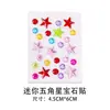 Venta Caliente Transfronteriza Pegatinas de Corazón con Piedras y Diamantes Decoración Hecha a Mano DIY para Niños Pegatinas de Cristal Coloridas Brillantes Regalo para Niñas