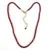 Collar Metálico con Perlas en Forma de Corazón y Cristal Rojo, Diseño de Nicho, Collar de Perlas en Forma de Corazón para la Clavícula con un Ambiente Elegante