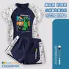 Coleção de Personagens de Minecraft Roupa de Banho Infantil Meninos Conjunto de Duas Peças Calção de Banho de Verão para Crianças Maiores Roupa de Banho com Proteção Solar para Meninos