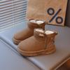 Botas de Neve Infantis 2025 Outono e Inverno Novas Antiderrapantes Algodão Grande Botas Outdoor Nordeste Quentes Mais Algodão Antiderrapantes Botas Curtas