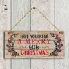 Dropshipping de Produtos em Estoque Transfronteiriço Placas Decorativas de Madeira para Pendurar de Natal, Pinturas Penduradas para Feriados, Presentes e Artesanato