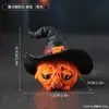 Chapéu Mágico de Halloween Fantasma Pequeno Enfeites de Resina Rosto de Fantasma Engraçado Adereços para Festa de Feriado Enfeites de Mesa