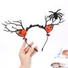Tiara de Halloween engraçada tiara de borboleta preta tiara feminina ramo abóbora acessórios para cabelo decorações de Halloween grampo de cabelo