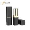 Tubo de Batom Preto Brilhante Huayi Tubo Vazio Material de Embalagem Cosmética Fabricante Embalagem de Tubo de Batom Personalização Hy-3187
