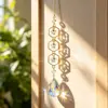 Suministro transfronterizo de carillones de viento de cristal de estrella y luna, atrapasoles, decoraciones para ventanas, manualidades para el hogar, regalos, artículos hechos a mano para DIY