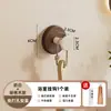 Gancho de ventosa, sin taladro, para colgar ropa detrás de la puerta en la entrada, baño o tocador, gancho adhesivo de nogal estilo vintage
