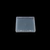 Caixa Plana Quadrada 12,5cm Caixa de Joias Embalagem Plástica Transparente PP Caixa de Armazenamento Plana Venda Transfronteiriça Amazon 1,7cm