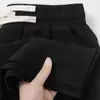 Pantalones versátiles de marca de moda transfronteriza para hombre de verano, holgados, elegantes, finos, transpirables, de pierna recta, de seda de hielo, deportivos casuales.
