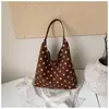 Shuai Mijia 2026 Bolso de Mano Nuevo Estilo Coreano de Lunares Gran Capacidad Retro Moda Casual Chic para el Trabajo Bolso de un Solo Hombro