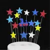 Decoración de enchufe de alambre para pastel de cumpleaños estrella corazón globo cerdo bandera de enchufe decoración creativa