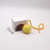 Pelota Automática para Gatos Resistente a Mordeduras Transfronteriza, Pelota de Juguete para Gatos, Artefacto de Autoplacer y Alivio del Aburrimiento con Cuerda, Suministros para Mascotas, Pelota Saltarina