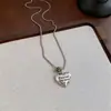 Collar Minimalista Estilo Coreano Estrella de Mar Corazón Letra Cadena para Clavícula de Lujo Ligero Nicho Sensación de Alta Gama Collar de Moda Estudiante para Mujeres