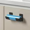 4 Soportes de Almacenamiento sin Perforaciones Film en Rollo Bolsa de Basura Estante de Almacenamiento para Gabinete Rejilla de Almacenamiento Lateral para Refrigerador