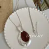 Estilo Bohemio Nicho Ins Gama Alta Colgante de Madera Collar Largo Versátil Casual Simple Cadena para Suéter