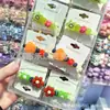 Novo Brinquedo Divertido de Espeto de Frutas Presilhas de Cabelo para Crianças, Presilhas Criativas para Franja de Menininhas, Grampos de Cabelo Criativos para Alunos do Ensino Fundamental