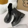Nuevas Botas de Calcetín con Suela Gruesa Estilo Británico de Comercio Exterior Primavera/Verano 2026 con Cremallera Trasera, Zapatos Casuales de Moda para Mujer, Transfronterizo
