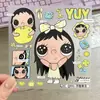 Novos Adesivos Fofos de Trevo de Quatro Folhas Pequeno Jade Ins Desenho Animado Adesivos DIY Diário Tablet Capa de Celular Material Adesivos