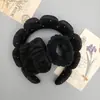 Conjunto de Faixa de Cabeça e Pulseira com Cabeça de Esponja Transfronteiriça para Mulheres, Veludo Estrelado com Strass Estilo Ins Acessórios de Cabelo de Celebridade da Internet Coreana