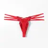 Roupa Íntima Erótica Masculina com Laço Vazado, Fantasia Sexy para Cross-dressing Cd, Tanga de Cintura Baixa com Bolsa Oculta para Pênis