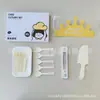 Caixa de presente com conjunto de louças de aniversário, conjunto de cinco peças, pratos de papel para padarias e confeitarias, combinação de talheres e pratos descartáveis