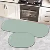 Alfombrilla Absorbente Simple Coreana, Alfombrilla Antideslizante y Resistente a Manchas para Piso de Baño, Alfombrilla Limpiable con Toallita para Piso de Cocina, Alfombrilla de Dos Piezas de Fácil Cuidado