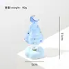 Árbol de Navidad de vidrio giratorio transfronterizo de Zibo, una artesanía de vidrio giratoria, venta al por mayor para decoraciones de escritorio creativas