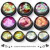 10 Cor Magia Amor Nail Art Sequins 6mm Pêssego Coração Glitter Ultra Fino Laser Gradiente Glitter Pó Nail Art Joias