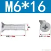 Tornillos de Cabeza Avellanada de Cruz Acero al Carbono Galvanizado Tornillos de Cabeza Plana M3M4M5M6 Fijaciones Multiespecificación Venta al por mayor en stock