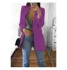 2025 Amazon Nuevo Moda Europea y Americana Casual Traje Solapa Delgado Cárdigan Temperamento Chaqueta Blazer Mujer Primavera Otoño