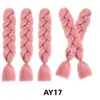Perucas de Dreadlock de Fibra Sintética para Comércio Exterior Atacadista, Extensões de Cabelo Longo Tingidas em Degradê para Mulheres, Cabelo Trançado, Tranças Africanas Grossas