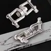 Anillo giratorio universal de acero inoxidable personalizado, anillo giratorio en forma de 8, grillete tipo horquilla, anillo de conexión para aparejos de elevación
