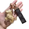 Hazte Rico Inmediatamente, Llavero de Oro Puro, Llavero de Coche con Zodiaco de Dibujos Animados, Colgante de Poni Dorado, Colgante Versátil y Lindo para Parejas