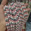 Pérolas de imitação Swarovski de cores mistas vintage, contas redondas soltas com furos retos, pérolas de concha, acessórios DIY, venda direta da fábrica